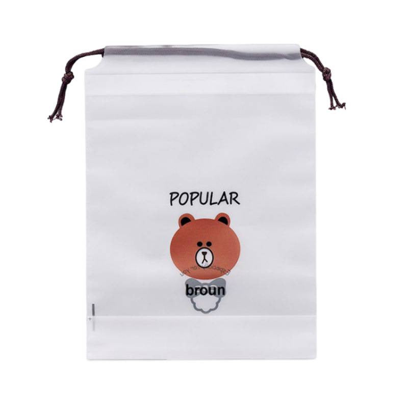 Bear-Shaped Shoe Storage Bag, Dustproof and Moisture-Proof Drawstring Pouch, Student Dormitory Shoe Organizer, Travel Bag - image 5