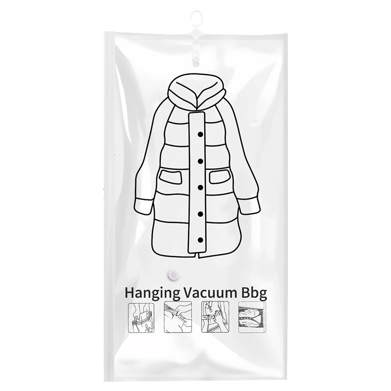 Factory Direct Sale Five-Hook Wardrobe Hook-Type Vacuum Compression Bag for down Jackets, Sweaters, Coats, Dust-Proof and Moisture-Proof - image 5
