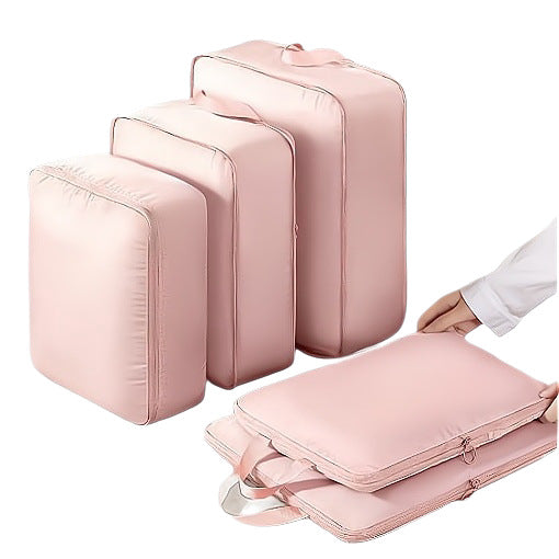 Travel Clothing Storage Bag Six-Piece Set Suitcase Packing Bags Clothing Travel Portable Underwear Compression Organizer Bag - image 5