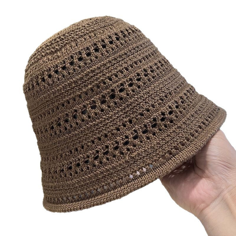 Korean-style new summer fisherman hat for women, fashionable and elegant, suitable for seaside travel, makes the face look smaller, sun-shading hat, suitable for natural looks, wholesale - image 4