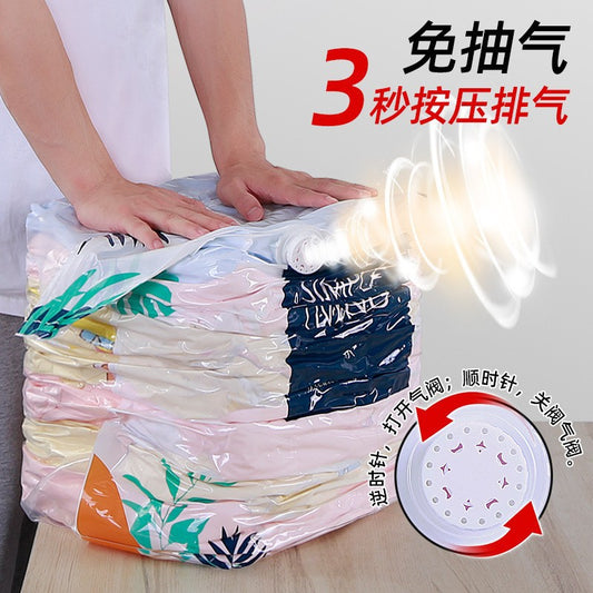 Vacuum compression bag for quilts and clothing, anti-mildew storage bag, magic tool for home use, air-extracting bag for quilts and luggage - image 2