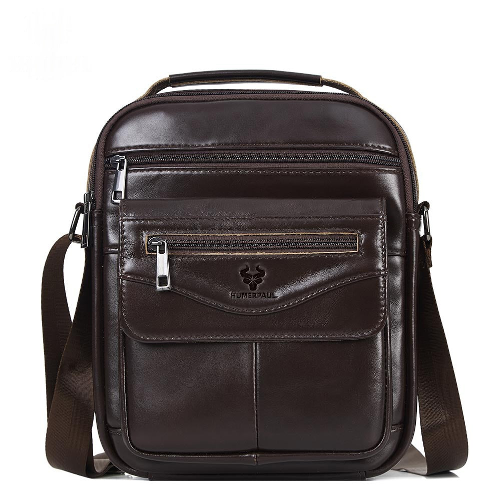 Full-Grain Leather Travel Backpack