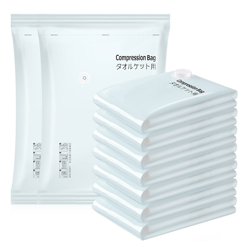 Spot minimalist non-pumping vacuum compression bag wholesale clothes quilt down jacket thickened packing finishing storage bag - image 5