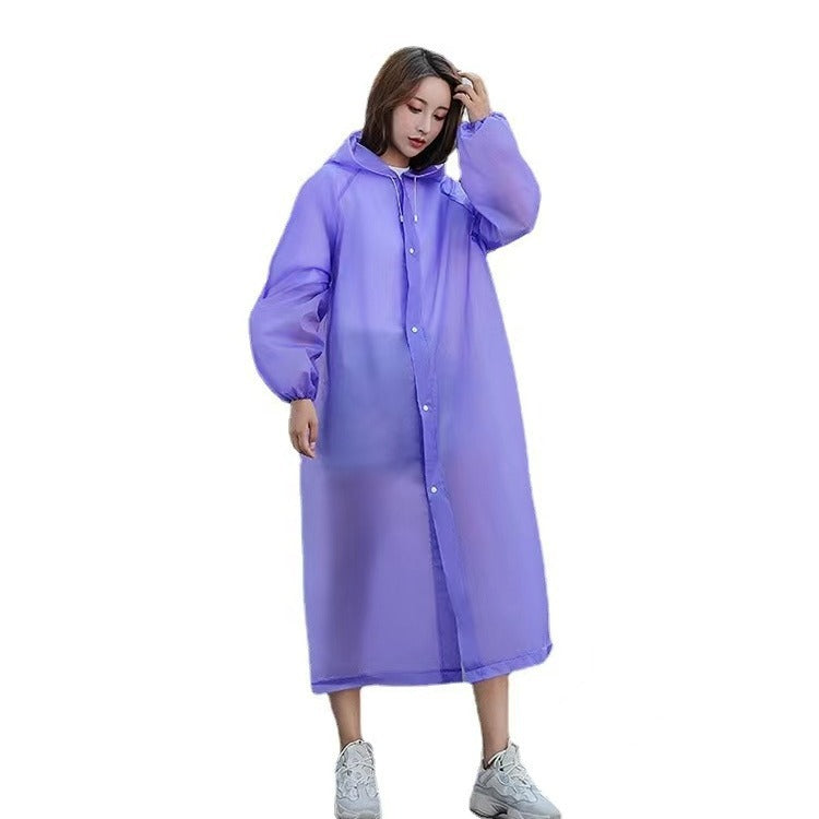 Non-disposable thickened outdoor travel adult poncho drifting EVA portable light men's and women's fashion raincoat wholesale - image 5