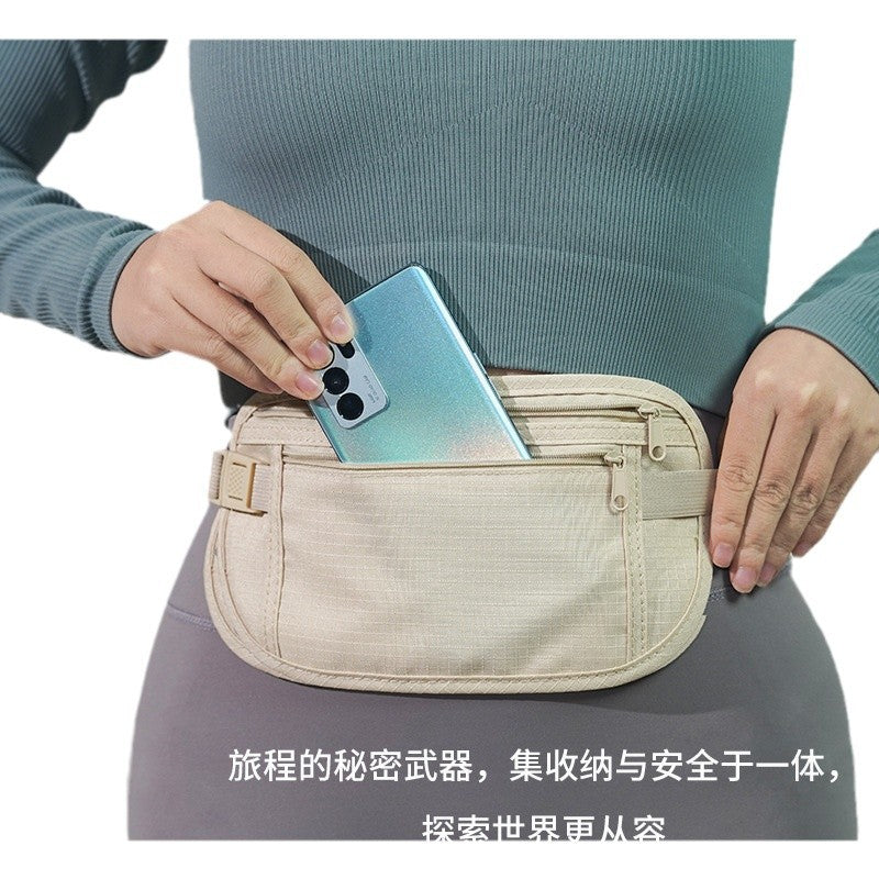 Wholesale Anti-Theft Waist Bag for Travel Abroad, Sports, Europe, Men and Women, Invisible Thin Passport Bag, Anti-Theft Wallet - image 5