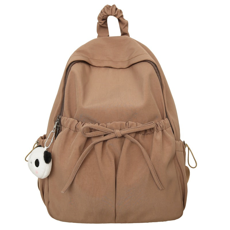 Cute Girl's Fresh Schoolbag Women's Ins Campus Junior High School Girl's Senior high school College Student Backpack Travel Backpack - image 5