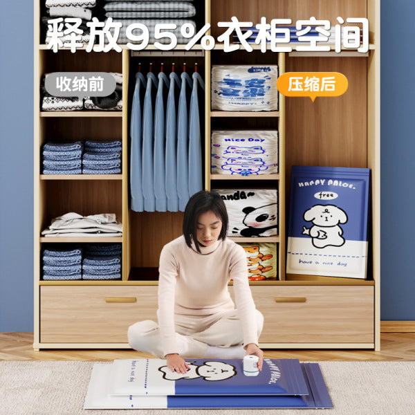 Vacuum Compression Bag Thickened Storage Clothes Quilt Air-pumping Clothes Quilt Down Jacket Special Bag - image 5