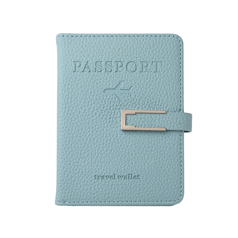 Cross-border in stock luggage tag and passbook holder notepad suit pu leather thickened handbag tag passbook set wholesale - image 5