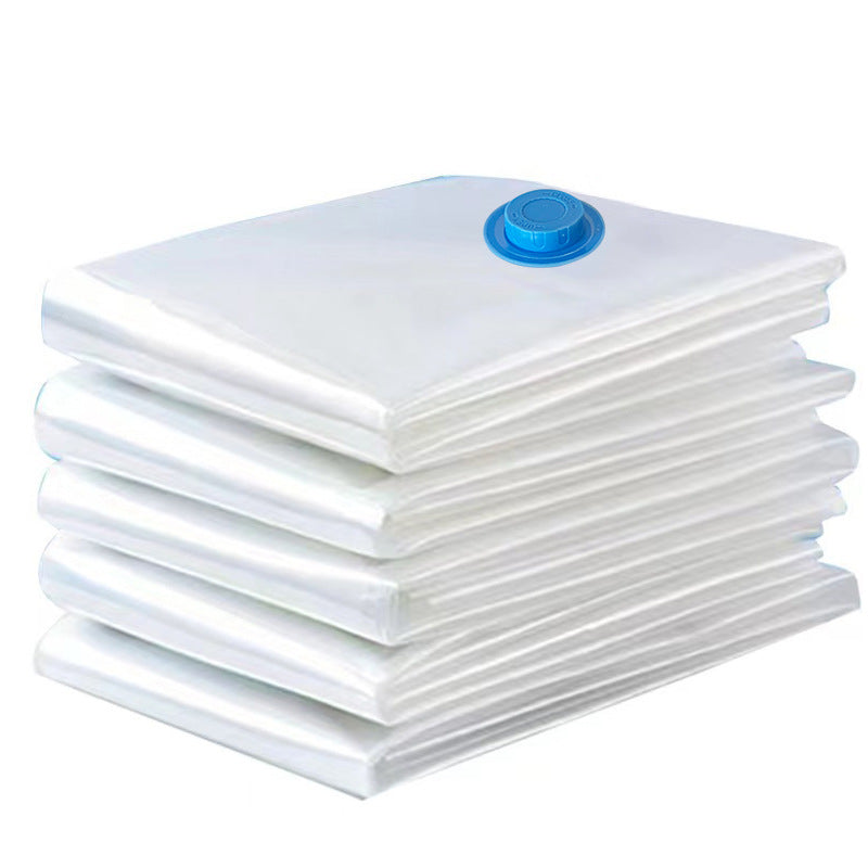 Extra Thick Vacuum Compression Storage Bag, Thickened Single-Layer 9 Silk Transparent Blue Edge Travel Organizer Bag for Quilts and Clothes - image 5