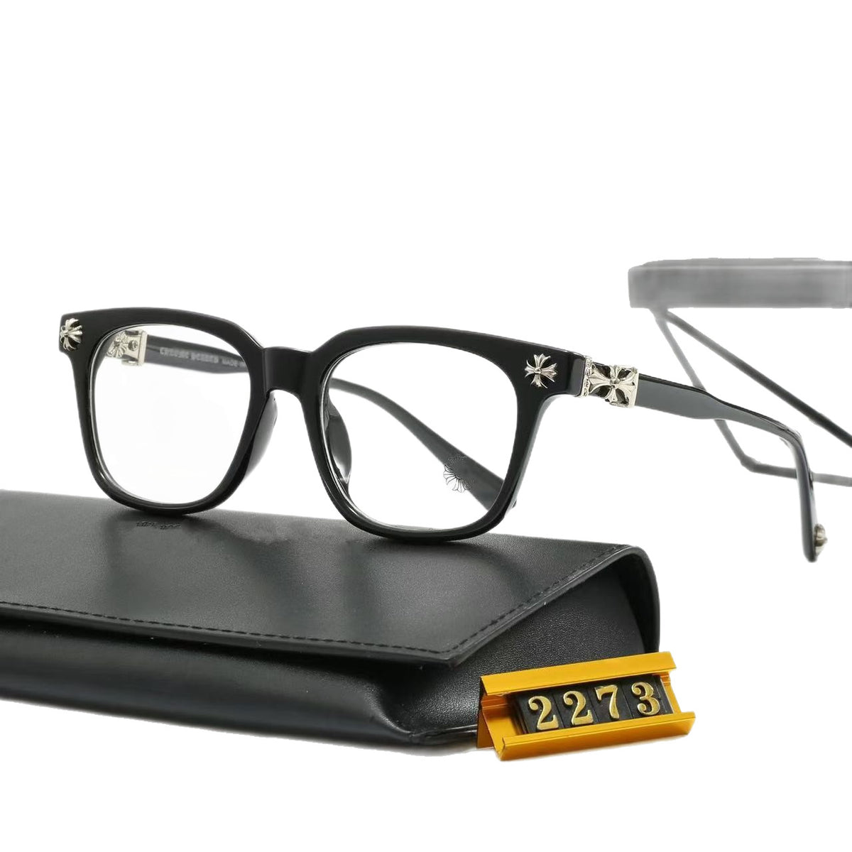 European and American Overseas New Sunglasses for Men and Women Square Frame Flat Mirrors Classic Travel Fashion Optical Glasses 2273 - image 5
