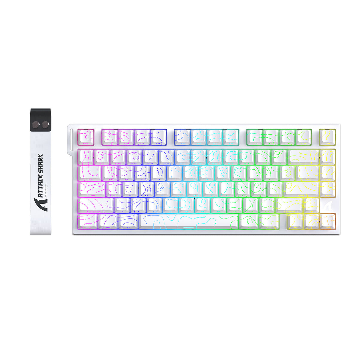 Attack Shark R82He Magnetic Axis Mechanical Keyboard Contour Side Engraved Wired Rgb Gaming Rt Adjustable Key Travel Low Latency - image 5