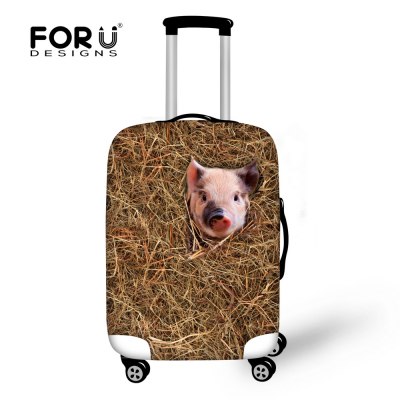 Animal Cute Cat Mouse PrintedLuggage Protective Cover for 18-30 Inch Suitcase Stretch Luggage Case Cover Elastic Suitcase Cover