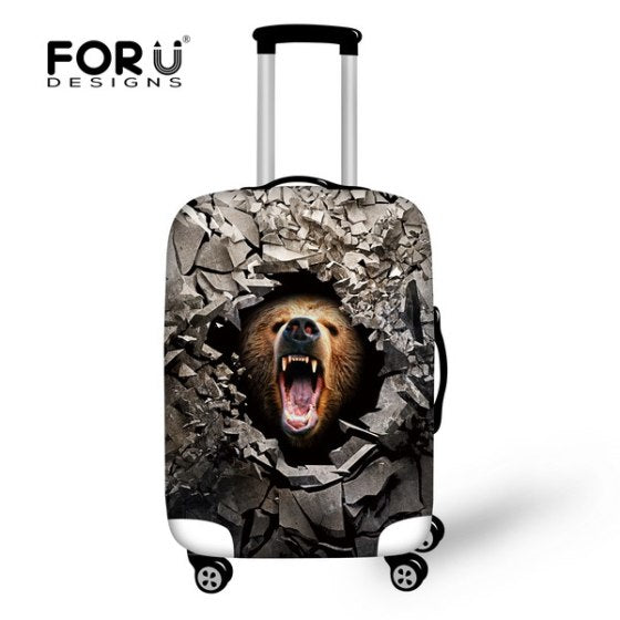 Men's Suitcase Cover Thick Waterproof Protable Travel Trolley Accessories Elastic Luggage Covers 26'' Travel Suitcase Dust Cover