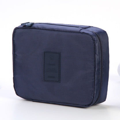 Waterproof Travel Makeup Bag | Portable Toiletry Organizer with Multi-Pocket Divider