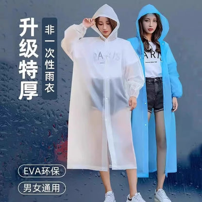 Disposable Raincoat Long Full-Body Rainproof Adult Outer Wear for Men and Women Outdoor Mountaineering Travel Rafting Waterproof Poncho - image 1