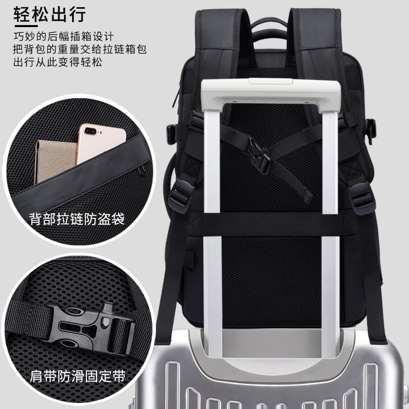 Bange Backpack Men's High-End Computer Backpack Men's Large-Capacity Backpack Casual Travel Business Trip Men's Bag - image 4