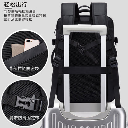 Bange Backpack Men's High-End Computer Backpack Men's Large-Capacity Backpack Casual Travel Business Trip Men's Bag - image 4