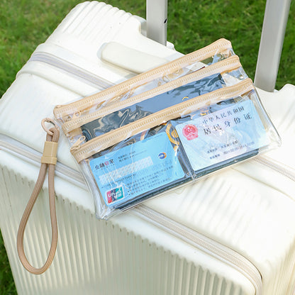 Document Storage Bag, Household Registration Book Protective Cover, Card Holder, Boarding Pass, Carry-On Travel Passport Holder Storage Bag - image 2