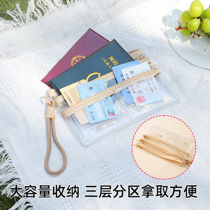 Document Storage Bag, Household Registration Book Protective Cover, Card Holder, Boarding Pass, Carry-On Travel Passport Holder Storage Bag - image 3