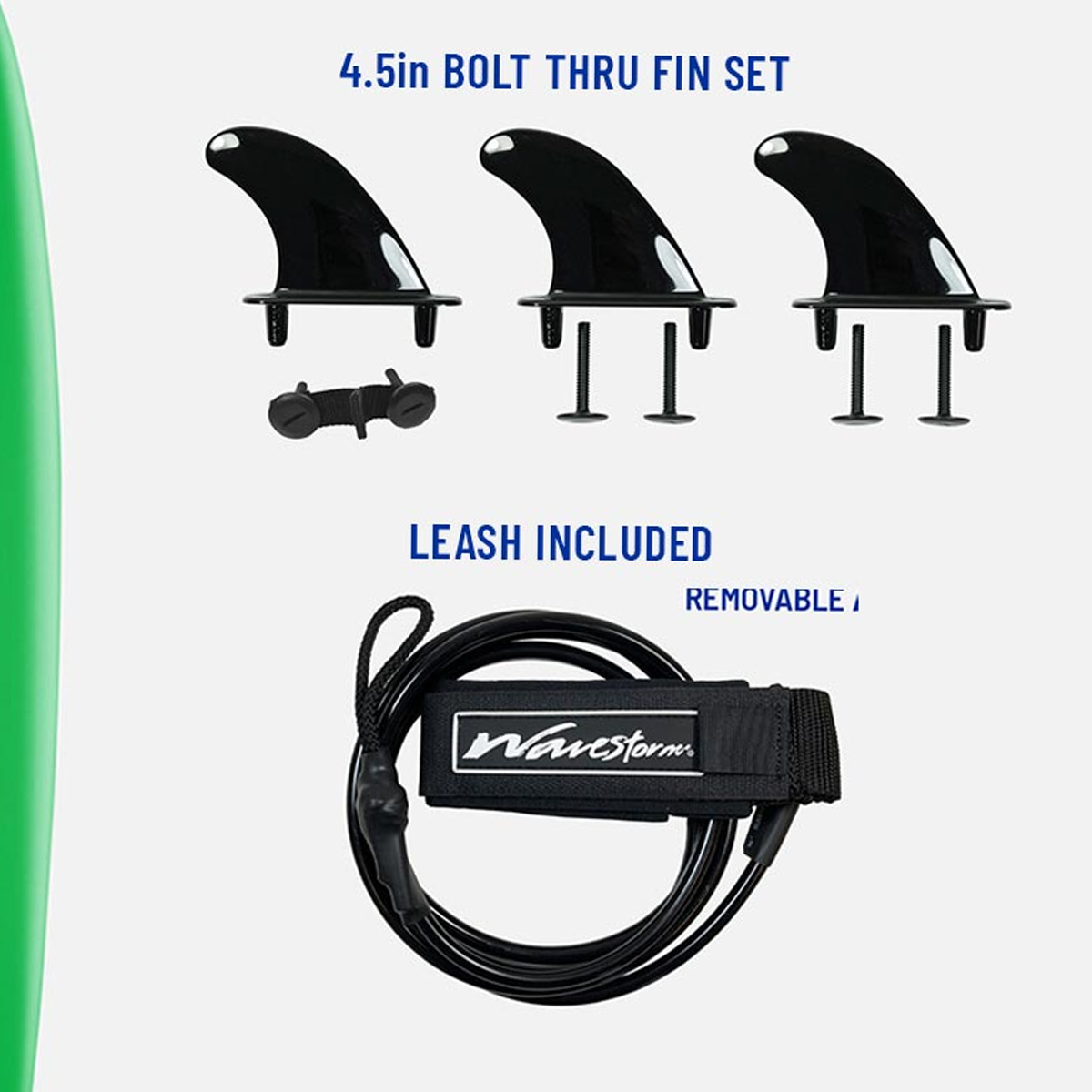 8’0 Classic Surfboard w/ Leash