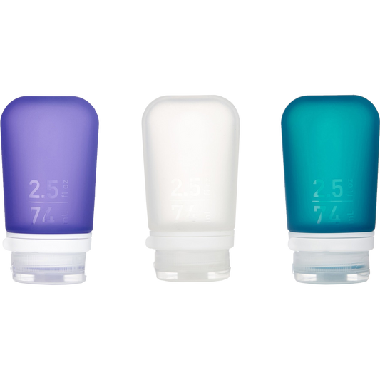 GoToob+ Squeezable Silicone Travel Bottle 2.5 oz (3-Pack)