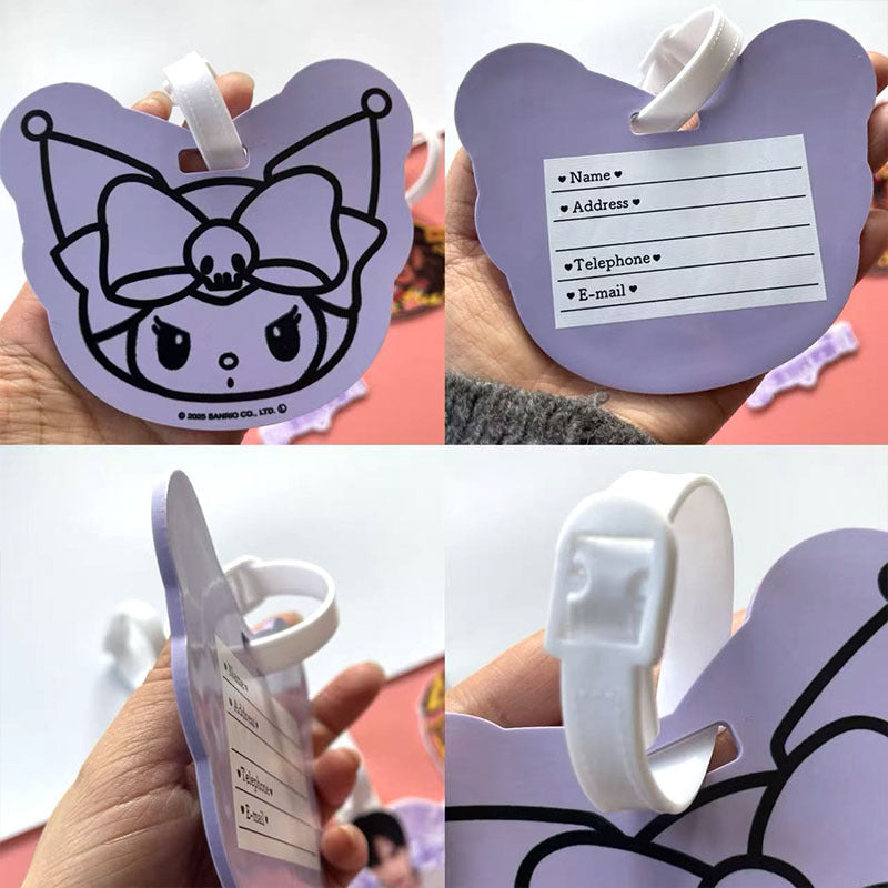 Printed Celebrity Pvc Soft Rubber Luggage Tag Cartoon Boarding Pass Creative Luggage Tag Identification Tag Backpack Pendant - image 2