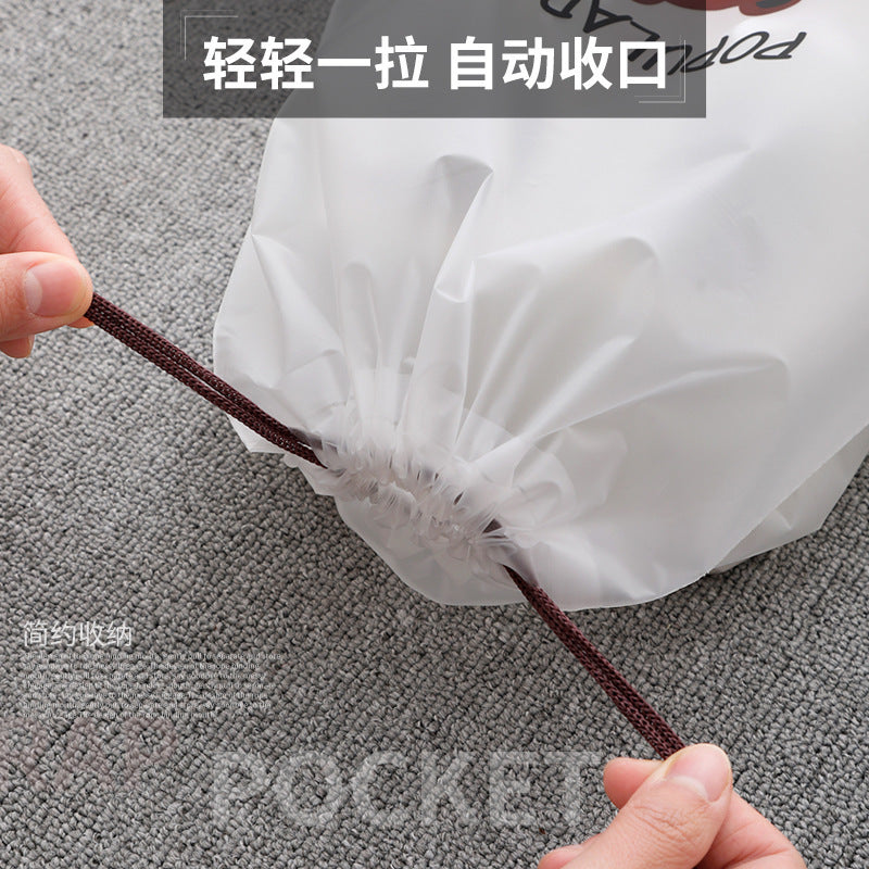 Bear-Shaped Shoe Storage Bag, Dustproof and Moisture-Proof Drawstring Pouch, Student Dormitory Shoe Organizer, Travel Bag - image 4