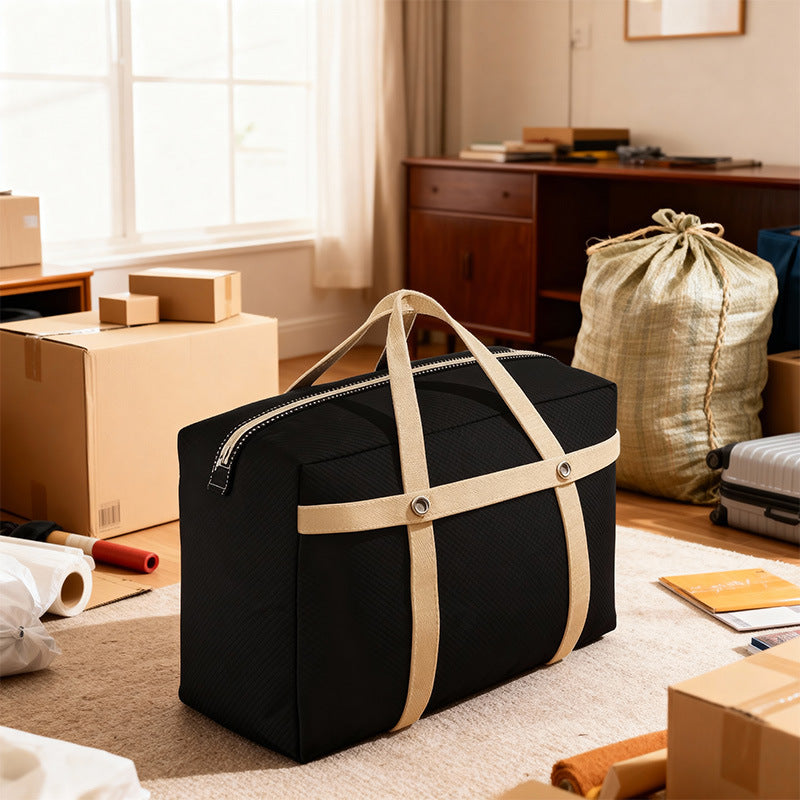 Oxford Cloth Large-Capacity Moving Packing Bag Student Dormitory Clothes and Quilt Storage Bag Rivet Reinforced Luggage Bag - image 4