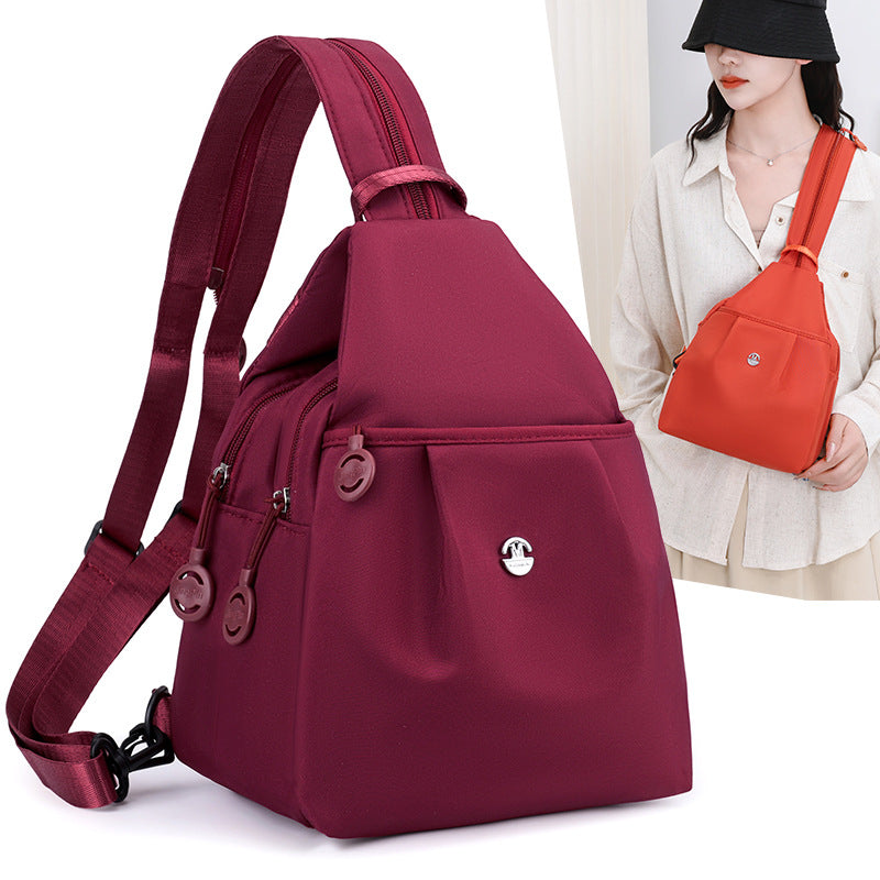 2026 New Style Women's Backpack, Simple and Versatile, Anti-Theft, Fashionable Chest Bag, Multi-Functional Work Clothing and Travel Shoulder Bag - image 1