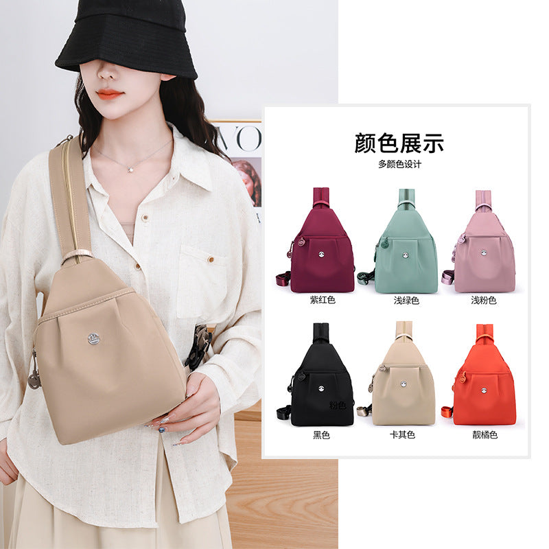2026 New Style Women's Backpack, Simple and Versatile, Anti-Theft, Fashionable Chest Bag, Multi-Functional Work Clothing and Travel Shoulder Bag - image 4