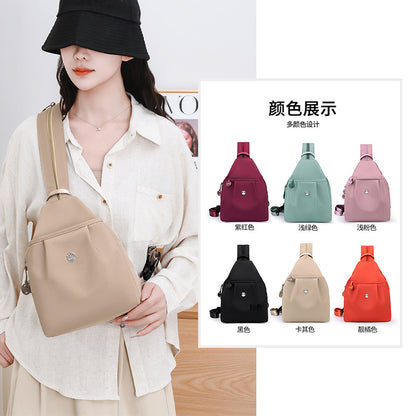 2026 New Style Women's Backpack, Simple and Versatile, Anti-Theft, Fashionable Chest Bag, Multi-Functional Work Clothing and Travel Shoulder Bag - image 4