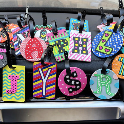 Cross-Border Letter Pvc Luggage Tags Suitcase Trolley Case Strap Labels Boarding Travel Bag Checked Baggage Anti-Lost Tags - image 1