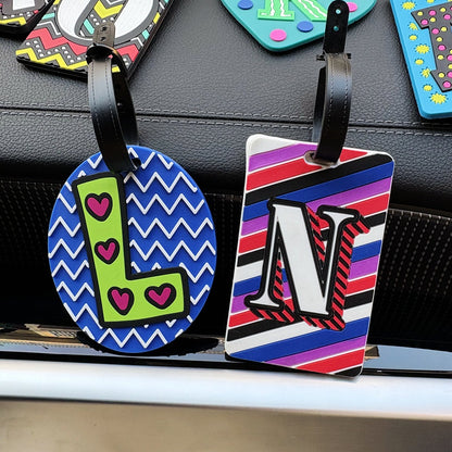 Cross-Border Letter Pvc Luggage Tags Suitcase Trolley Case Strap Labels Boarding Travel Bag Checked Baggage Anti-Lost Tags - image 2