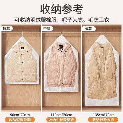 Hanging Transparent down Jacket Compression Bag, Vacuum Bag for Air Extraction, Large Clothing Storage Bag, Multiple Sizes - image 3