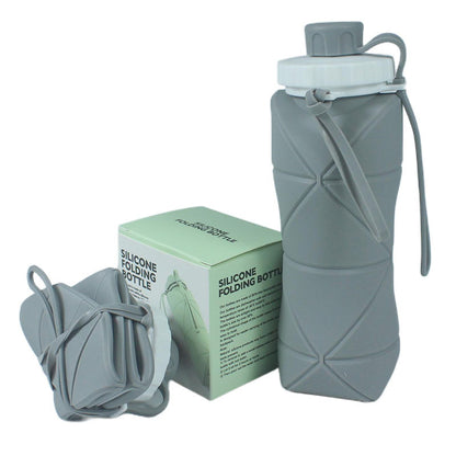 Cross-Border Silicone Folding Water Cup, Portable Cup, Outdoor Sports Travel Water Bottle, Retractable Cup, Handy Cup, Folding Water Bottle - image 4