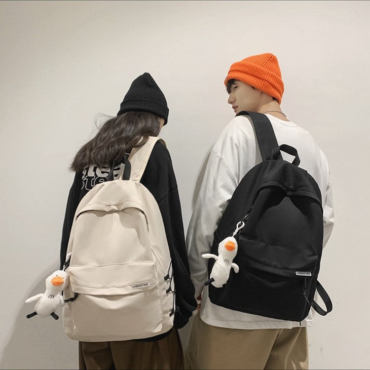 Backpack for Men, Simple Large-Capacity Travel Backpack for Women, Casual Japanese-Style School Bag for Junior High School Students, High School Students, and College Students - image 2