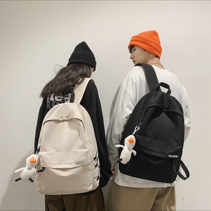 Backpack for Men, Simple Large-Capacity Travel Backpack for Women, Casual Japanese-Style School Bag for Junior High School Students, High School Students, and College Students - image 2