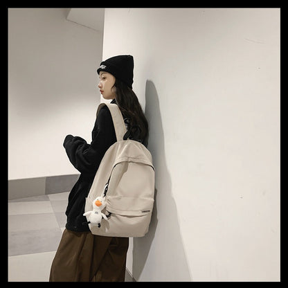 Backpack for Men, Simple Large-Capacity Travel Backpack for Women, Casual Japanese-Style School Bag for Junior High School Students, High School Students, and College Students - image 3