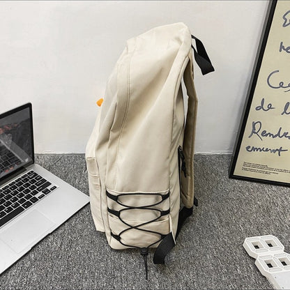 Backpack for Men, Simple Large-Capacity Travel Backpack for Women, Casual Japanese-Style School Bag for Junior High School Students, High School Students, and College Students - image 4