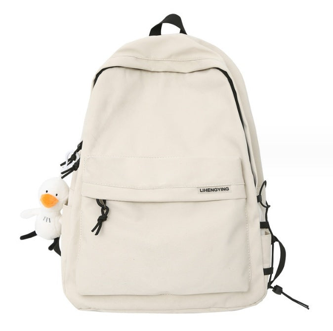 Backpack for Men, Simple Large-Capacity Travel Backpack for Women, Casual Japanese-Style School Bag for Junior High School Students, High School Students, and College Students - image 5