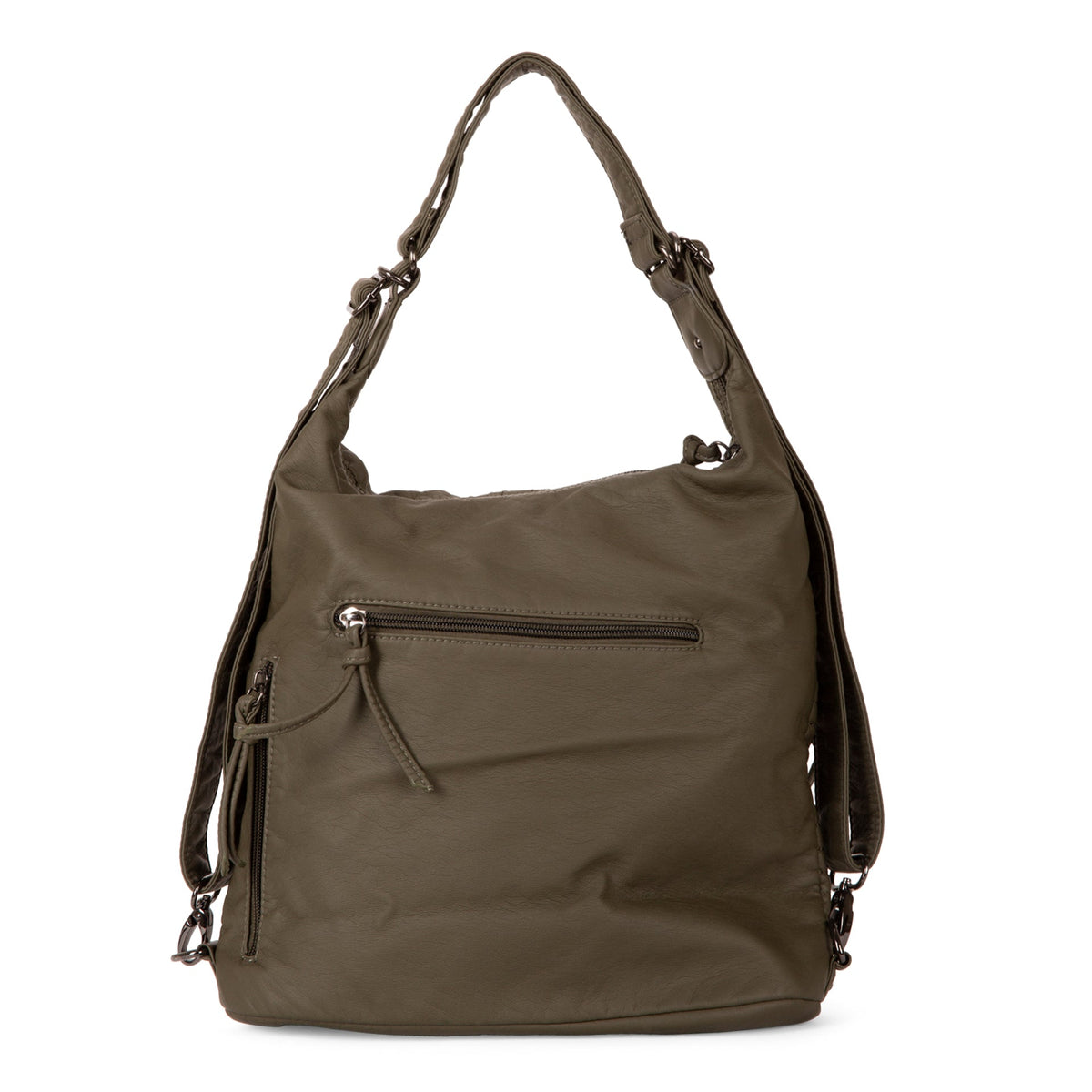 Quilted Convertible Hobo Bag