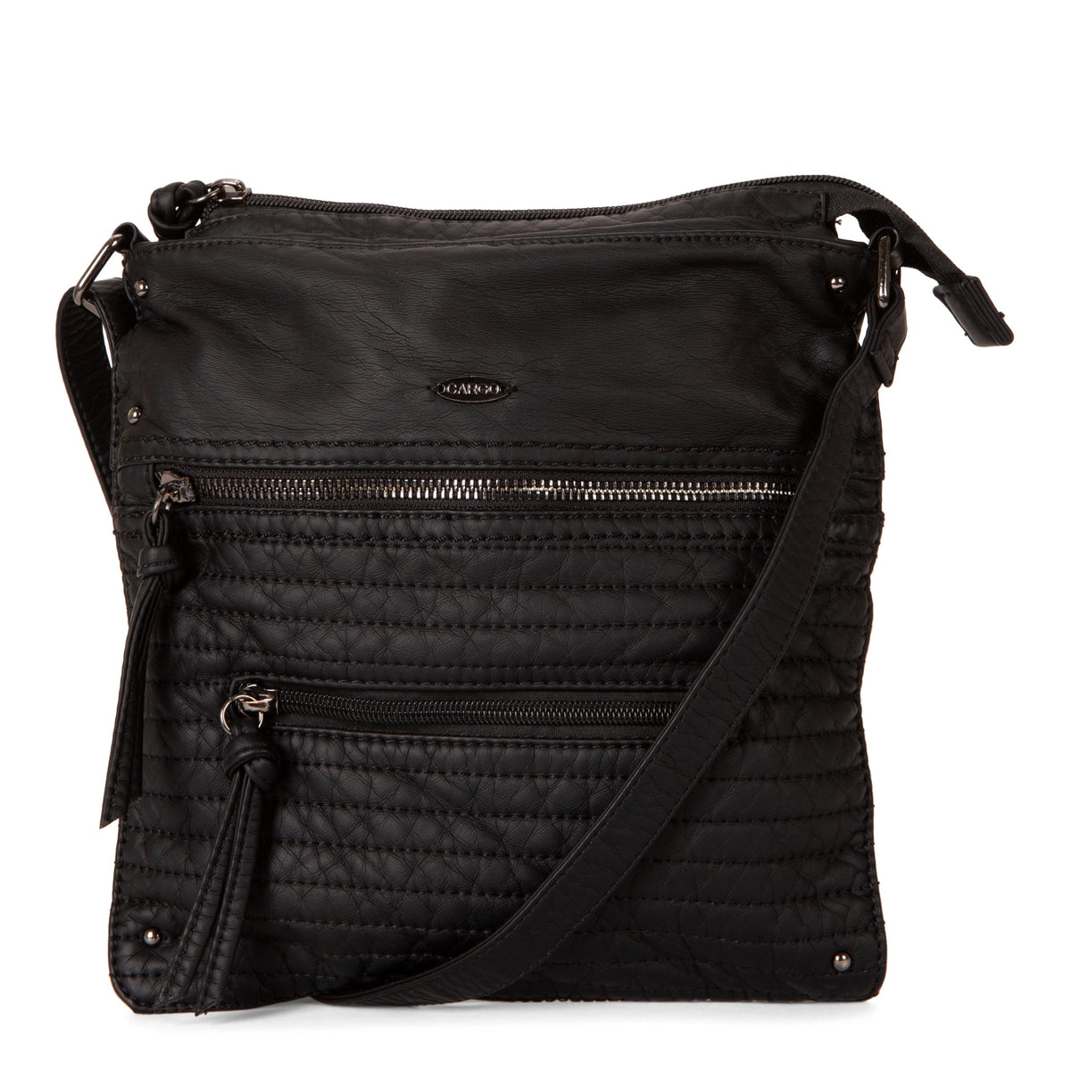 Quilted Multi Zip Crossbody