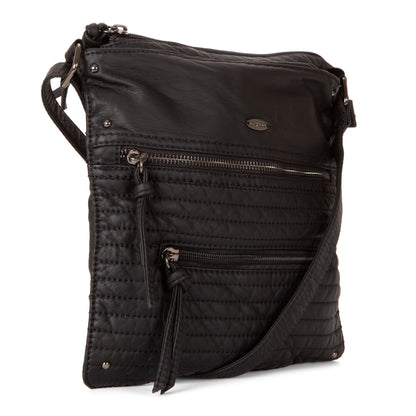 Quilted Multi Zip Crossbody