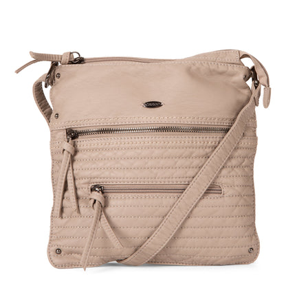 Quilted Multi Zip Crossbody