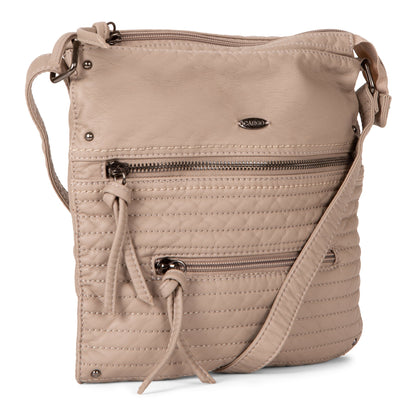 Quilted Multi Zip Crossbody