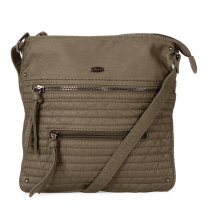Quilted Multi Zip Crossbody