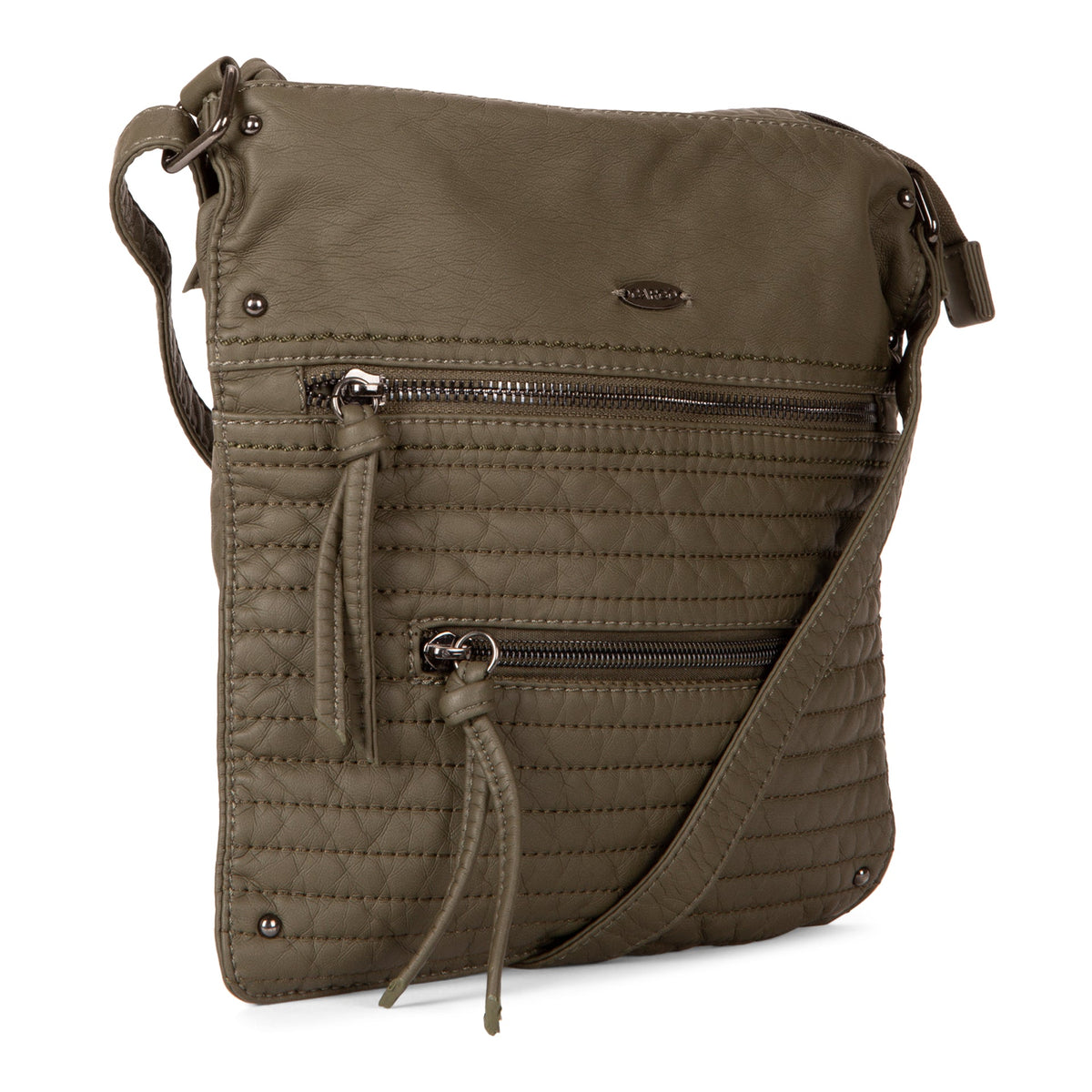 Quilted Multi Zip Crossbody