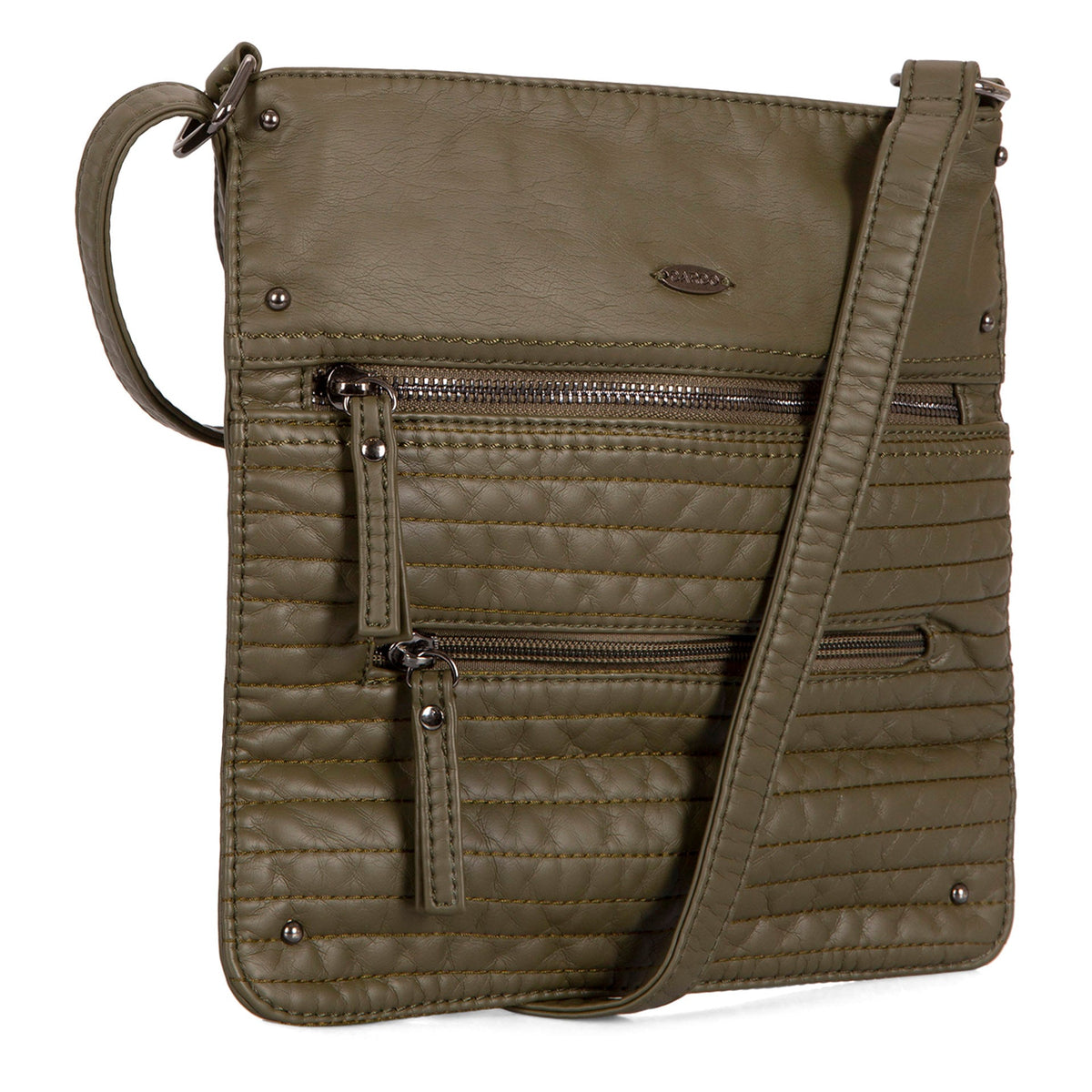 Quilted Multi Zip Crossbody