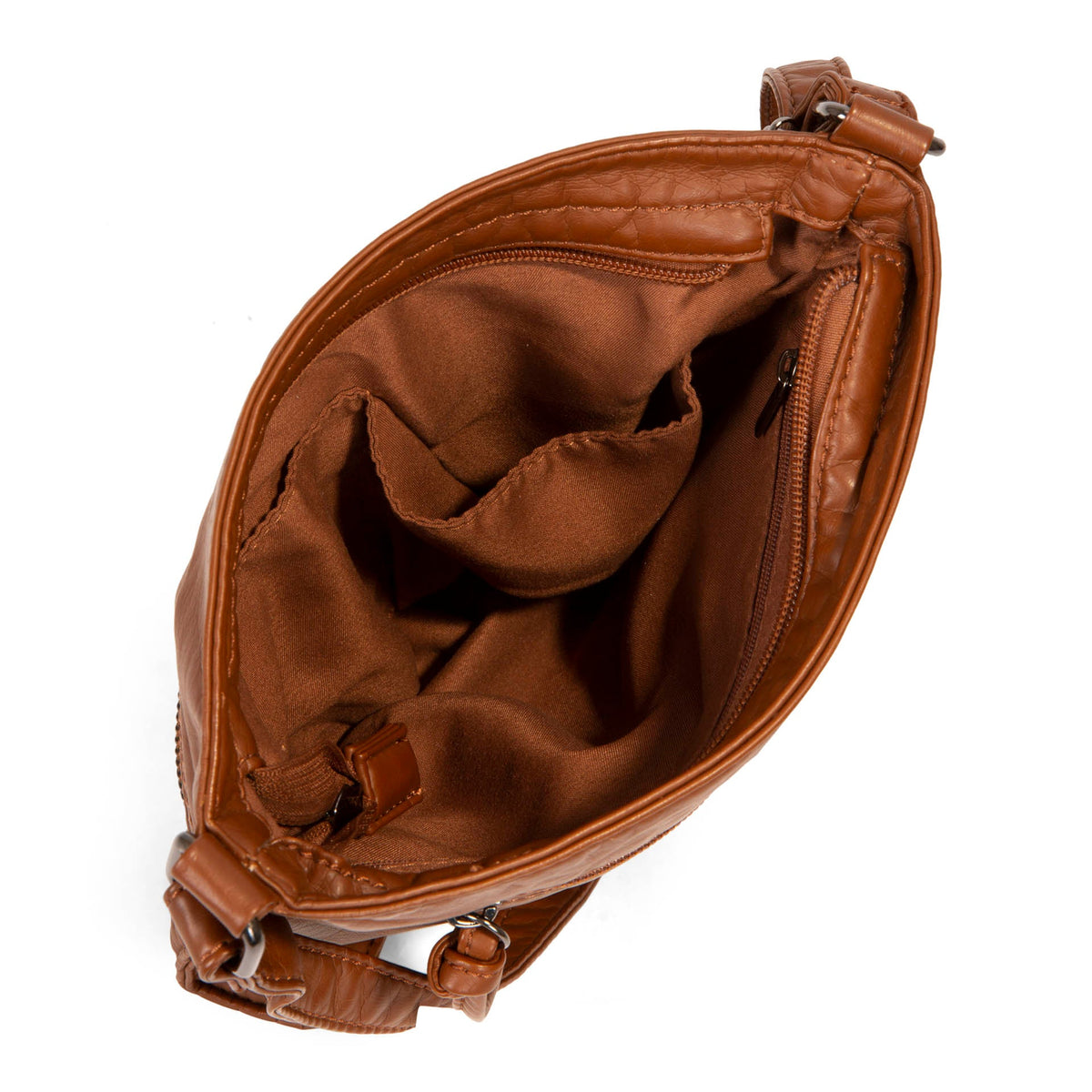Quilted Multi Zip Crossbody