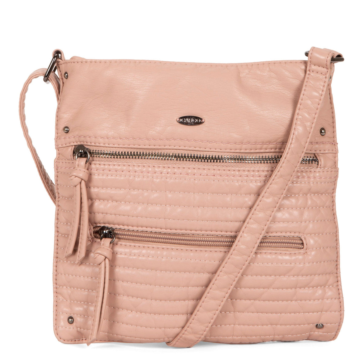 Quilted Multi Zip Crossbody